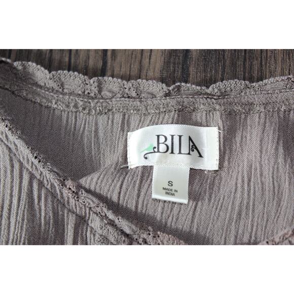 Vintage 90s Bila Dress Boho Hippie Grunge Drop Waist Lace Small - Picture 3 of 14